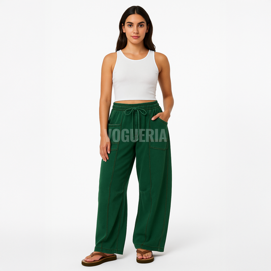 Cotton Palazzo Pants